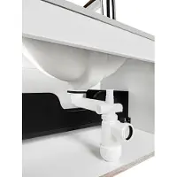 Comad ruimtebesparende sifon wit