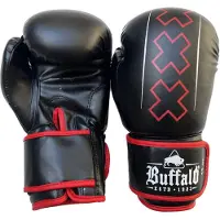 Buffalo bokshandschoenen Winner zwart/rood (10oz)