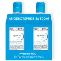 Bioderma Hydrabio H2O - Micellair water, hydraterend voor de droge huid - duoverpakking Make-up Remover 1000 ml