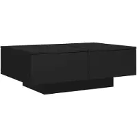 vidaXL Salontafel 90x60x31 cm bewerkt hout zwart