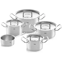 Fissler Pannenset Pure Collection Met RVS Deksels (5-Delig)