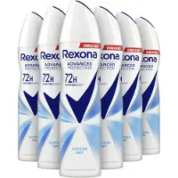 Rexona - Anti-Transpirant Spray - Women Advanced Protection - Cotton Dry - 6 x 150 ml - Voordeelverpakking