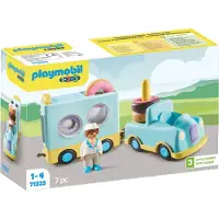 Playmobil 1.2.3 Donut Truck Construction Game Blauw Kinderen