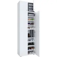 VCM LonaXXL schoenenkast 6 deuren wit.