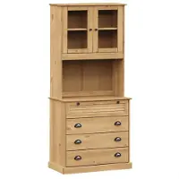 vidaXL Hoge kast VIGO 80x40x176 cm massief grenenhout