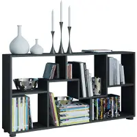 VCM Pintal wandkast 6 planken zwart.