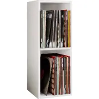 VCM Platto2 wandkast voor LP 2 planken wit.