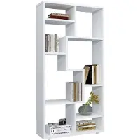 VCM Lanisa wandkast 8 planken wit.
