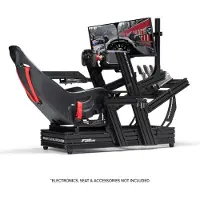 Next Level Racing Elite 160 - Simulator Cockpit - Wheel Plate Edition - Zwart