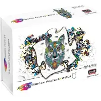 Gigamic Puzzel 180 stukjes Rainbowooden Wolf