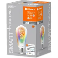 Ledvance SMART+ WiFi E27 4,8W Edison RGB CCT LED Edison, dimbaar, Glas