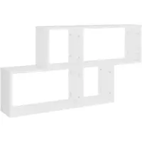 vidaXL Wandschap 100x18x53 cm bewerkt hout wit