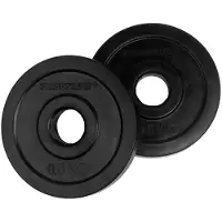 Tunturi Halterschijven - Halter gewichten - 2x0,5kg - 30mm - Rubber - Incl. gratis fitness app