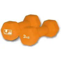 Ufe Hex Neoprene Coated Dumbbell 2 Units Oranje 3 kg