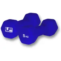 Ufe Neopreen beklede zeshoekige halter (x2) | Maat 2x5 kg