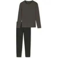 Schiesser Sschiesser 180249-310 Pyjama Lang Driehoeken Taupe - Casual Essentials - Maat 48