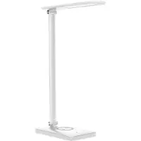 ORNO WIRLE LED multifunctionele bureaulamp in het wit - Noodpakket - Draadloze Qi lader - USB lader - Dimbaar - 3 instelbare kleuren - Touch-bediening