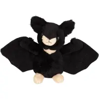 Ravensden Pluche knuffel dieren vleermuis 15 cm - Knuffeldier