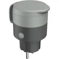 Hama Wi-Fi Stopcontact voor Buiten - 10A - 2300W - IP44 Outdoor WLAN Smart Stopcontact - Smart Solution App en Spraakbesturing - Compatibel met Apple Home, Alexa, Google Assistent - Grijs