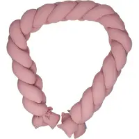 MamaLoes Soft Cotton Licht Roze 210 cm Braided Bedbumper ML020506