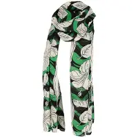 Sarlini Langwerpige Sjaal Leaves Multi Groen