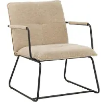 Dimehouse Fauteuil Hailey beige chenille | textiel beige 68x65x80x68 cm fauteuils | NADUVI