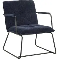 Dimehouse Fauteuil Hailey chenille | textiel blauw 68x65x80x68 cm fauteuils | NADUVI