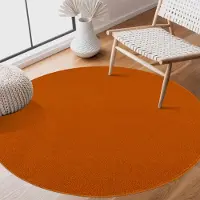 Muratap Uni rond effen laagpolig vloerkleed modern 120 cm rond