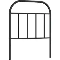 vidaXL Vervangend hoofdbord metaal zwart 75 cm