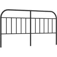 vidaXL Vervangend hoofdbord metaal zwart 160 cm