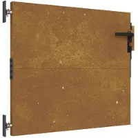 vidaXL Poort 85x75 cm cortenstaal