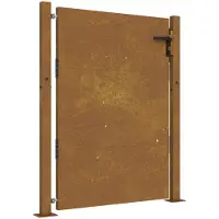 vidaXL Poort 100x125 cm cortenstaal