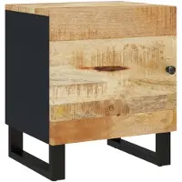 vidaXL Nachtkastje 40x33x46 cm massief mangohout