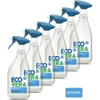 Ecover 6x Badkamerreiniger Munt en Komkommer 500 ml