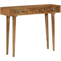vidaXL Wandtafel 102x30x79 cm massief mangohout