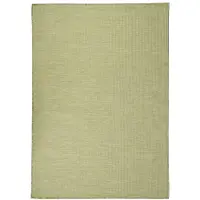 vidaXL Buitenkleed platgeweven 160x230 cm groen