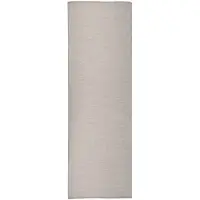 vidaXL Buitenkleed platgeweven 80x250 cm lichtgrijs