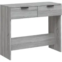 vidaXL Wandtafel 90x36x75 cm bewerkt hout grijs sonoma eikenkleurig