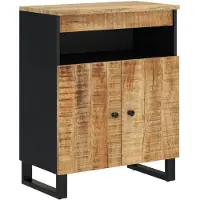 vidaXL Dressoir met 2 deuren 60x33x75 cm massief mangohout