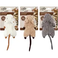 Afp jumbo muis crinkle lamswol met catnip assorti
