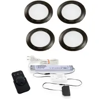 Doeco Chip Emotion Led set van 4 spots zwart - 12V
