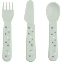 Done by Deer Happy Dots foodie bestekset 3-delig Green