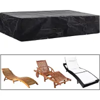 vidaXL Ligbeddenhoes met 8 oogjes 218x77x55 cm