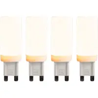 LUEDD Set van 4 G9 3-staps dimbare LED lampen 4,5W 500 lm 2700K