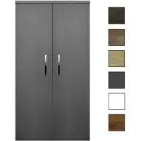 Sanicare kolomkast met chromen greep 67x160x32cm antraciet