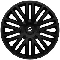 Sparco Wieldoppen Bergamo - 14-inch - Zwart - Set van 4 stuks