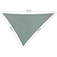 Shadow Comfort driehoek 3x3,5x4m Country blue met Bevestigingsset
