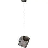 Present Time hanglamp rock chromed 1 lamp /zwart industrieel