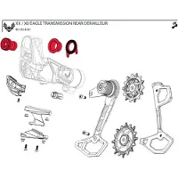 Sram X0 T-type Eagle Axs Montagekit Achterderailleur