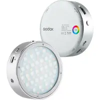 Godox R1 RGB Round Head LED-lamp Zilver + AK-R1 Kit